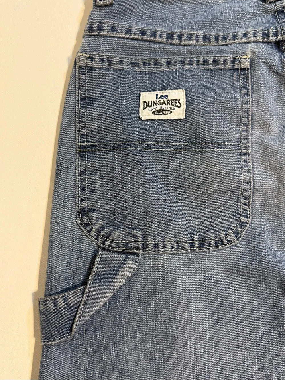 VINTAGE 90s USA‎ Made Lee Dungarees Carpenter cargo Jeans Relaxed Utility Denim